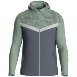 Damska bluza dresowa z kapturem zapinana na zamek błyskawiczny Jako Iconic. Czerwone bluzy damskie Jako, bez wzorów, z dresówki, z kapturem. Za 276.60 zł.