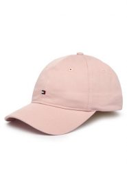 Tommy Hilfiger Czapka z daszkiem Th Flag Soft 6 Panel Cap AW0AW17781 Różowy. Czerwone czapki i kapelusze damskie Tommy Hilfiger, bez wzorów, z bawełny. Za 169.99 zł.