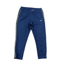 Nike męskie spodnie do biegania z paskiem Swoosh. Niebieskie spodnie sportowe męskie Nike, l, bez wzorów, do biegania. Za 143.46 zł.