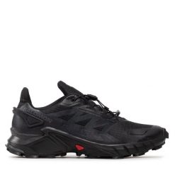 Buty do biegania Salomon. Czarne buty sportowe męskie Salomon, bez zapięcia, do biegania. Za 459.99 zł.
