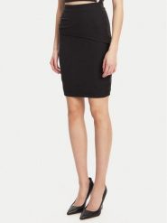 Guess Spódnica mini W5YD64 KAQL2 Czarny Regular Fit. Czarne spódnice damskie Guess, m, z aplikacjami, mini. Za 199.99 zł.