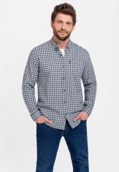 Koszula męska, Regular Fit, K-HAINES. Białe koszule męskie Volcano, m, bez wzorów, z bawełny, klasyczne, bez kołnierzyka, bez ramiączek. Za 139.99 zł.