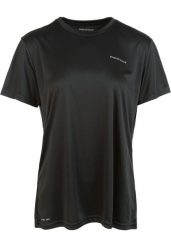 Koszulka treningowa damska Endurance Keily. Czarne koszulki sportowe damskie Endurance, bez wzorów, z materiału, bez kołnierzyka, bez ramiączek, na fitness i siłownię. Za 59.99 zł.