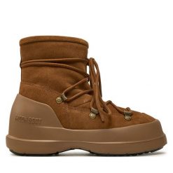 Śniegowce Moon Boot. Brązowe śniegowce i trapery damskie Moon Boot. Za 569.99 zł.