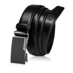 Skórzany pasek męski BETLEWSKI Czarny 135. Czarne paski damskie Betlewski, bez wzorów, ze skóry. Za 99.00 zł.