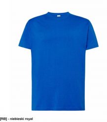 JHK - T-shirt męski z krótkim rękawem niebieski royal M. Niebieskie t-shirty męskie JHK, m, bez wzorów, bez kołnierzyka. Za 17.69 zł.