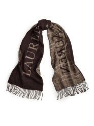 LAUREN RALPH LAUREN Szalik 454960038005 Brązowy. Brązowe czapki i kapelusze damskie Lauren Ralph Lauren, bez wzorów. Za 419.99 zł.