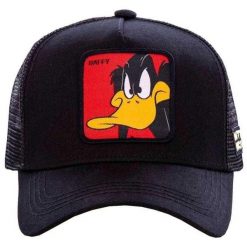 Męska Czapka Z Daszkiem Daffy Duck Looney Tunes Trucker Cap. Czarne czapki i kapelusze męskie CapsLab, bez wzorów, z bawełny. Za 207.99 zł.