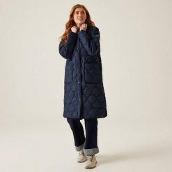 Parka damska Regatta Jaycee II. Niebieskie kurtki sportowe damskie Regatta, xl, bez wzorów, z puchu, bez kaptura, trekkingowe. W wyprzedaży za 251.00 zł.