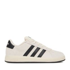 Sneakersy adidas. Białe trampki i tenisówki chłopięce Adidas, bez wzorów, bez zapięcia. Za 219.99 zł.