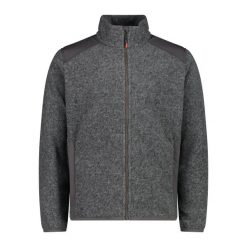 Kurtka z recyklingowego poliestru CMP. Szare kurtki sportowe męskie CMP, bez wzorów, trekkingowe. Za 548.50 zł.