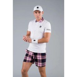 Koszulka Hydrogen TARTAN ZIPPED TECH POLO. Białe koszulki sportowe męskie HYDROGEN, l, bez wzorów, bez kołnierzyka, bez ramiączek, tenisowe. Za 350.00 zł.