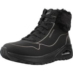 Buty Kobieta Skechers Uno Rugged czarny. Czarne obuwie sportowe damskie Skechers, bez wzorów, z syntetyku, trekkingowe, Skechers Sport. Za 372.55 zł.