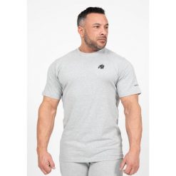 Leon Koszulka - Szary. Szare koszulki sportowe męskie GORILLA WEAR, bez wzorów, bez kołnierzyka, bez ramiączek, na fitness i siłownię. Za 166.00 zł.