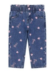 Guess Jeansy K6YA05 D1155 Niebieski Regular Fit. Niebieskie jeansy dla dziewczynek Guess, z bawełny. Za 214.99 zł.