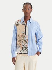 Liu Jo Koszula WA6383 T2555 Niebieski Regular Fit. Niebieskie bluzki damskie Liu Jo, bez wzorów, z bawełny, bez kołnierzyka, bez ramiączek. Za 689.99 zł.