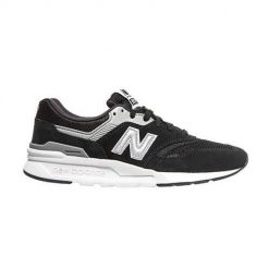 Buty do chodzenia męskie New Balance 997. Czarne buty sportowe męskie New Balance, z materiału, bez zapięcia, do biegania. Za 464.55 zł.
