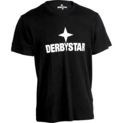 Koszulka męska Derbystar Promo v23. Czarne koszulki sportowe męskie DERBYSTAR, l, bez wzorów, z bawełny, bez kołnierzyka, bez ramiączek, do piłki nożnej. Za 100.86 zł.
