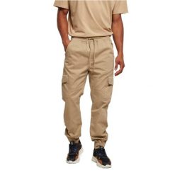 Spodnie dresowe Urban Classics Military. Brązowe szorty męskie Urban Classics, m, bez wzorów, z dresówki, militarne. Za 237.00 zł.