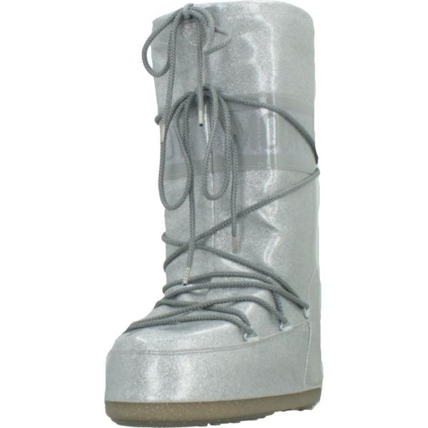 Buty MOON BOOT MB ICON GLITTER Srebrny. Szare obuwie sportowe damskie Moon Boot, bez wzorów, z syntetyku. Za 1,059.00 zł.