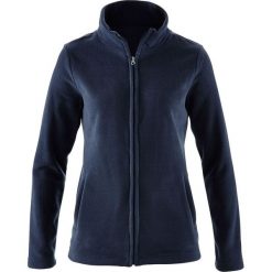 Bluza rozpinana z polaru z wpuszczanymi kieszeniami bonprix ciemnoniebieski. Niebieskie bluzy damskie bonprix, z polaru. Za 37.99 zł.