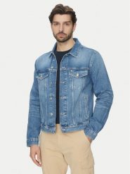Tommy Jeans Kurtka jeansowa Ryan DM0DM21860 Niebieski Regular Fit. Niebieskie kurtki męskie Tommy Jeans, l, bez wzorów, z bawełny, bez kaptura. Za 329.99 zł.