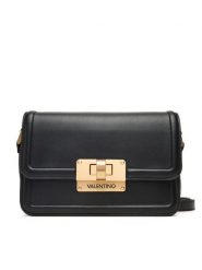 Valentino Torebka Floren VBS9A909 Czarny. Czarne listonoszki damskie Valentino, bez wzorów, ze skóry, bez dodatków. Za 619.99 zł.