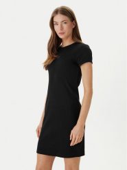 Calvin Klein Jeans Sukienka codzienna Monologo Baby LV047F241G Czarny Slim Fit. Czarne sukienki damskie Calvin Klein Jeans, na co dzień, s, bez wzorów, z bawełny, bez kołnierzyka, bez ramiączek, proste. Za 289.99 zł.