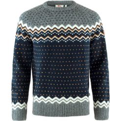 Sweter męski Fjallraven Ovik Knit Sweater. Czarne swetry przez głowę męskie Fjällräven, na zimę, l, bez wzorów, z dzianiny, bez kołnierzyka. Za 1,029.55 zł.