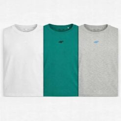 KOSZULKA MĘSKA 4F T-SHIRT LIMITOWANY KOMPLET ZESTAW 3 SZTUKI XL M3947 SS26. Koszulki sportowe męskie 4f, m, bez wzorów, z bawełny, sportowe, bez kołnierzyka. Za 164.98 zł.