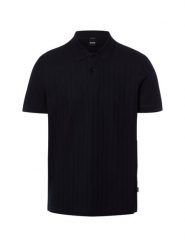 BOSS koszulka polo Mężczyźni Bawełna (100%) niebieski, S. Niebieskie koszulki polo męskie Boss, m, bez wzorów, z bawełny, bez kołnierzyka, bez ramiączek. Za 479.95 zł.