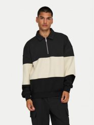 Only & Sons Bluza Byorn 22031400 Czarny Oversize. Czarne bluzy męskie Only & Sons, m, bez wzorów, z syntetyku, bez kaptura. Za 159.99 zł.