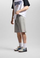 Spodenki dresowe męskie Prosto ST. Szare krótkie spodenki sportowe męskie Prosto., l, z aplikacjami, z bawełny. Za 214.99 zł.