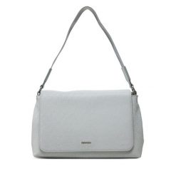 Torebka Calvin Klein. Szare torebki do ręki damskie Calvin Klein, bez wzorów, klasyczne, bez dodatków. Za 449.99 zł.