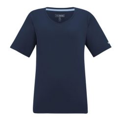 T-shirt Damski W Serek Fingal. Niebieskie t-shirty damskie Regatta, bez wzorów, casualowe, bez kołnierzyka. Za 76.99 zł.