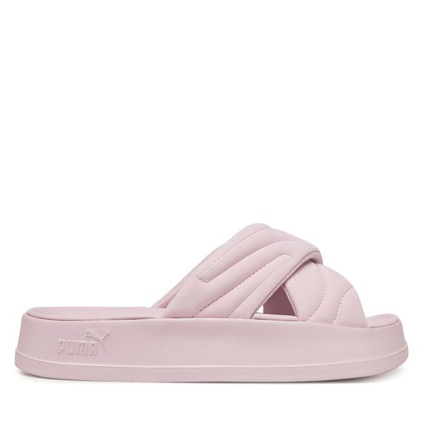 Klapki Puma. Czerwone klapki damskie Puma, bez wzorów, bez obcasa. Za 159.99 zł.