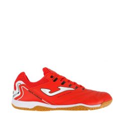Buty unisex piłkarskie Joma Maxima Indoor 2606. Czerwone buty sportowe męskie Joma, z nylonu, bez zapięcia, do piłki nożnej. Za 165.99 zł.