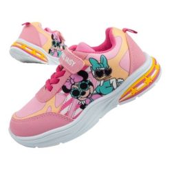 Buty sportowe Leomil DM011005 różowe. Czerwone buty sportowe dziewczęce bez wzorów, z materiału, bez zapięcia. Za 242.91 zł.