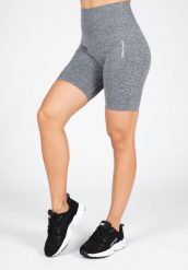 Quincy Bezszwowe Cycling Szorty - Szary Melange. Szare szorty sportowe damskie GORILLA WEAR, m, bez wzorów, z nylonu, na fitness i siłownię. Za 206.00 zł.