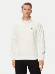 Lacoste Bluza SH8866 Kremowy Regular Fit. Białe bluzy męskie Lacoste, m, bez wzorów, z bawełny, bez kaptura. Za 624.99 zł.