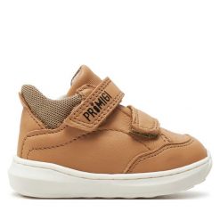 Sneakersy Primigi. Brązowe półbuty chłopięce Primigi, bez wzorów, bez zapięcia. Za 179.99 zł.