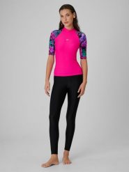 4F Legginsy do pływania damskie - czarne XS. Czarne legginsy damskie 4f, s, bez wzorów, z materiału. Za 129.99 zł.