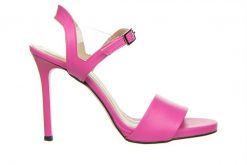 Sandały Bayla-159 4561 071-P Róż Lico 159128, Skóra naturalna - 38. Czerwone sandały damskie Bayla, bez wzorów, z materiału, bez obcasa, na platformie, bez zapięcia. W wyprzedaży za 179.10 zł.