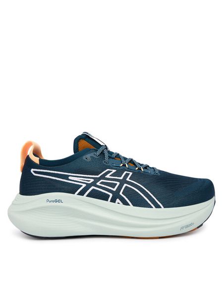 Asics Buty do biegania Gel-Nimbus 27 Tr 1011C136 Zielony. Zielone buty sportowe męskie Asics, z materiału, bez zapięcia, do biegania. Za 679.99 zł.