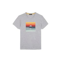 T-shirt TBS Keran. Szare t-shirty damskie TBS, xl, bez wzorów, z bawełny, klasyczne, bez kołnierzyka. Za 146.00 zł.