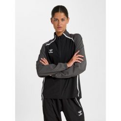 Damska bluza dresowa Hummel Lead 2.0. Czarne bluzy damskie Hummel, bez wzorów, z dresówki, bez kaptura. Za 290.00 zł.