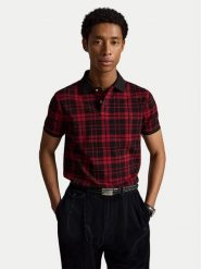 Polo Ralph Lauren Polo 710B28282001 Czerwony Regular Fit. Czerwone koszulki polo męskie Polo Ralph Lauren, m, bez wzorów, z bawełny, bez ramiączek. Za 585.99 zł.