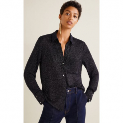 Mango - Bluzka. Szare bluzki damskie Mango, z elastanu, casualowe. Za 139.90 zł.