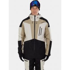 Kurtka Męska Fundango Rigel ECO 3L. Brązowe kurtki snowboardowe męskie Fundango, l, bez wzorów, z materiału, bez kaptura, narciarskie. Za 919.90 zł.