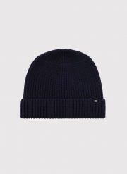 PAKO LORENTE - Granatowa czapka męska z wełną. Czapki i kapelusze męskie Pako Lorente, na zimę, bez wzorów, z nylonu. Za 149.99 zł.